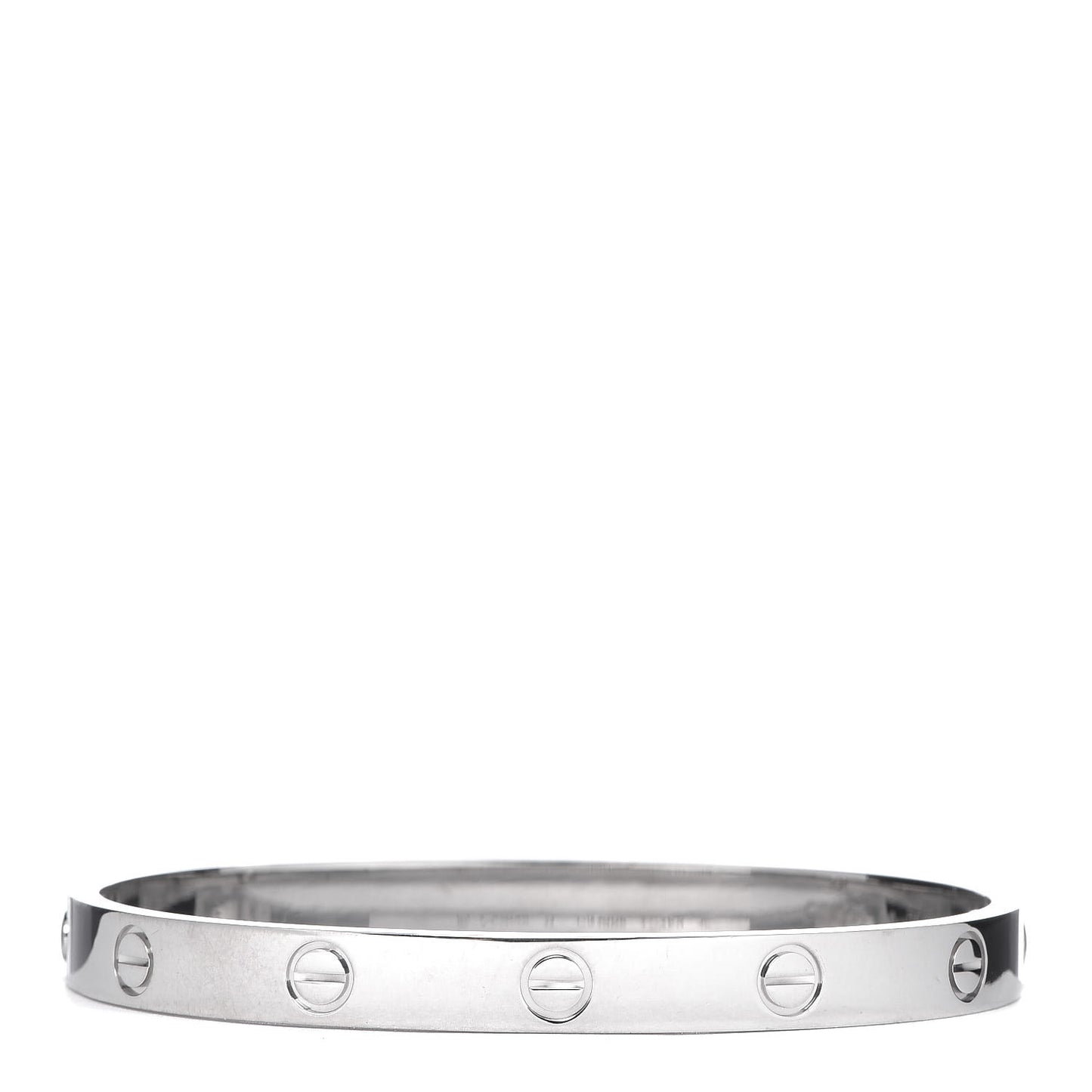 18K White Gold LOVE Bracelet 17