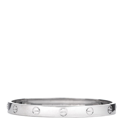 Cartier 18K White Gold LOVE Bracelet 17 3 of 6