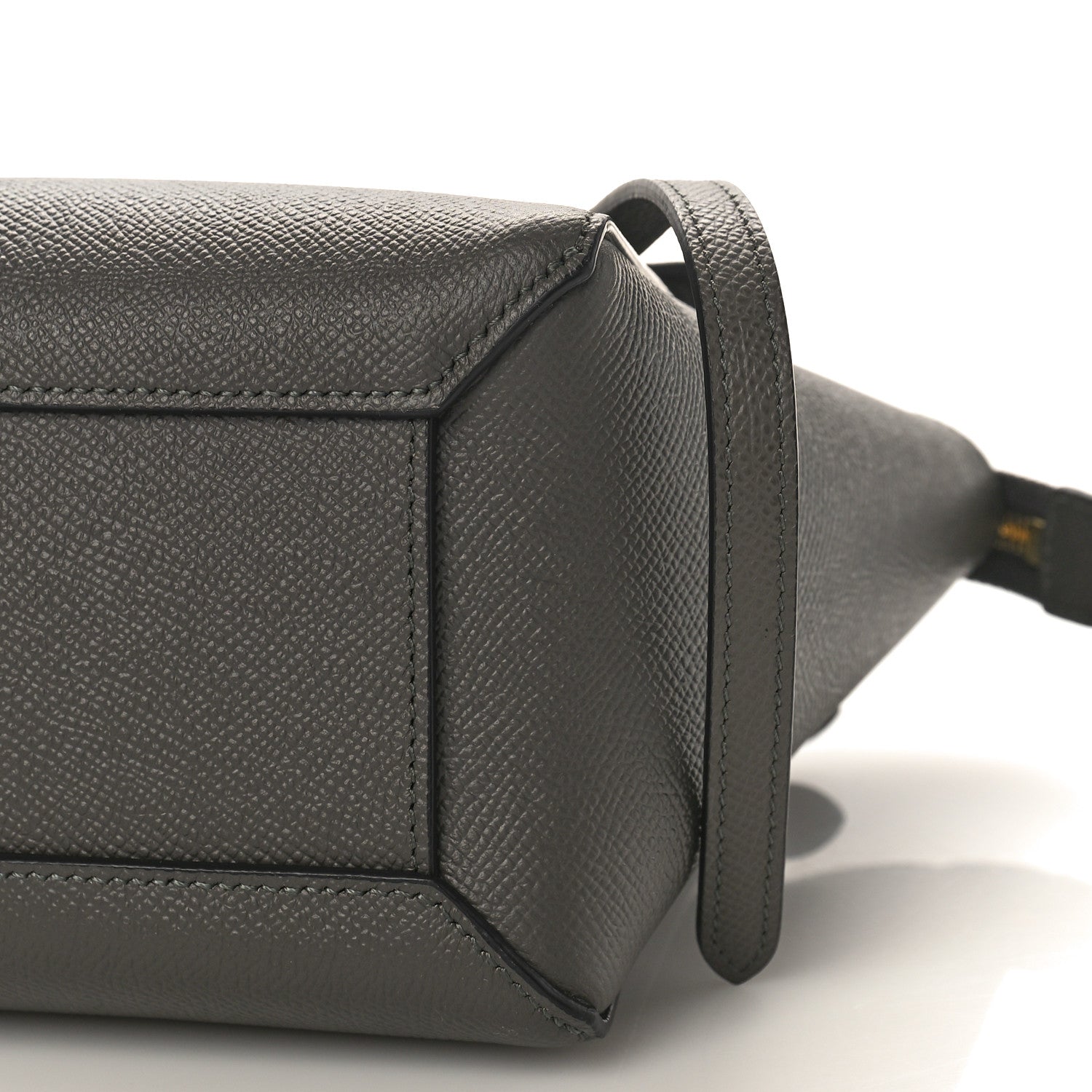 Celine Grained Calfskin Nano Belt Bag Grey 8 of 8