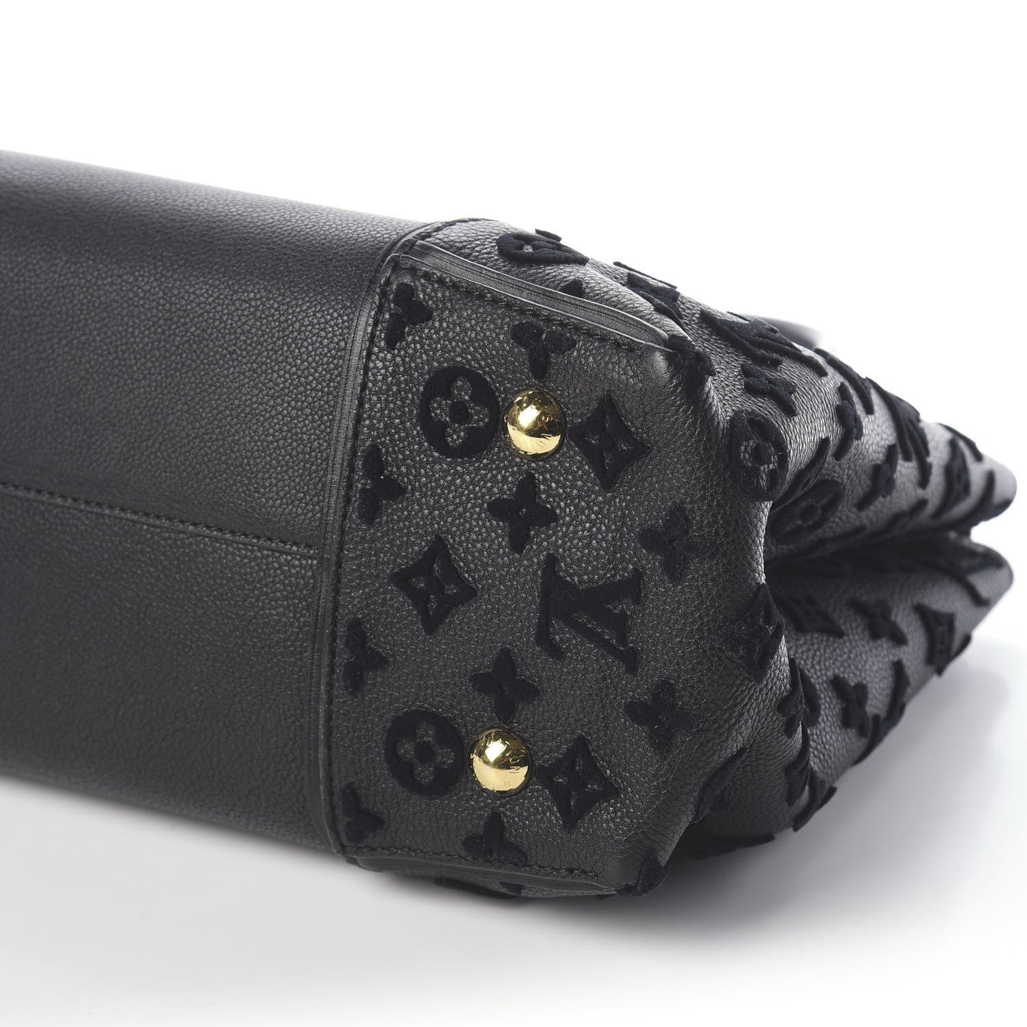 Louis Vuitton Veau Cachemire Tote W PM Black 8 of 9