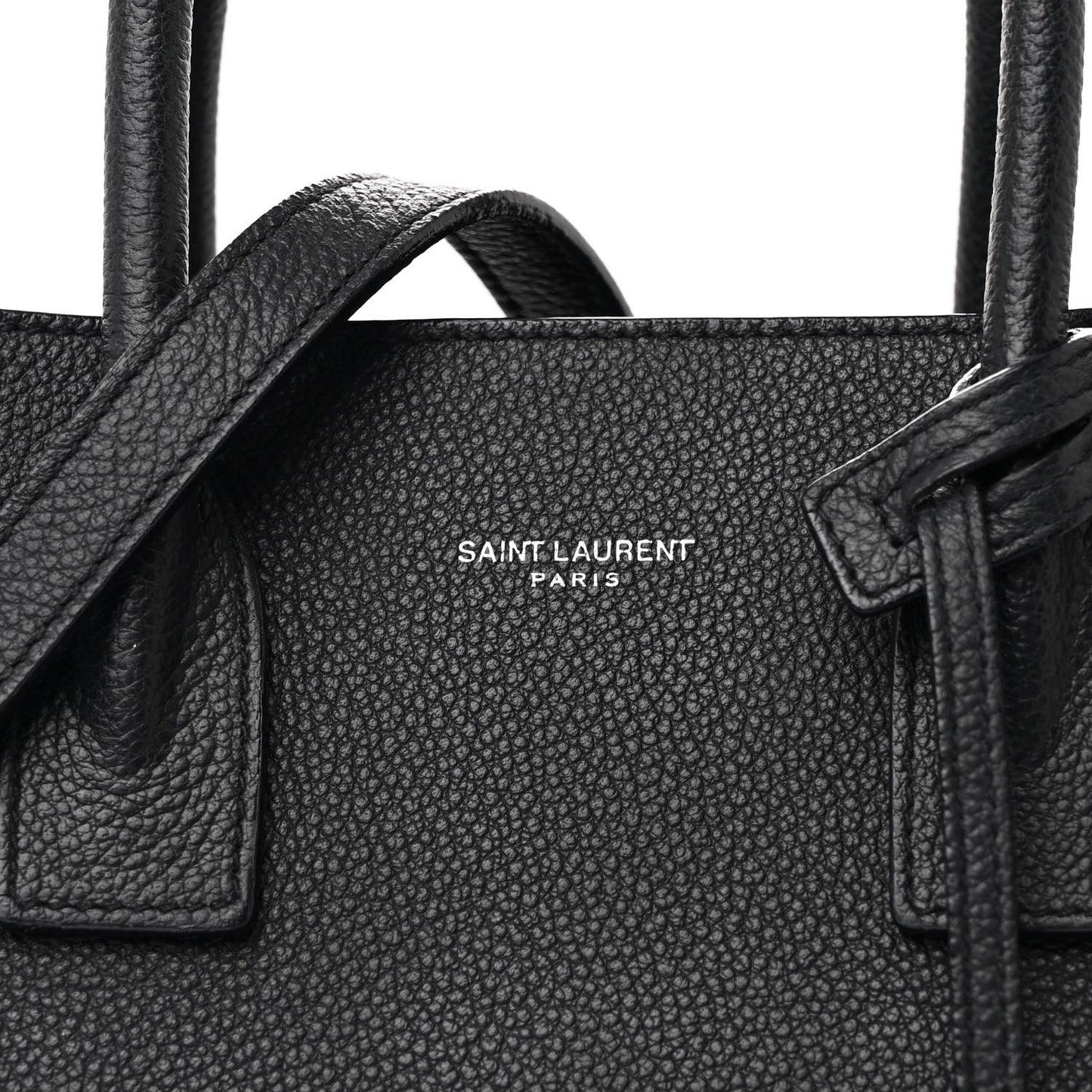 Grained Calfskin Baby Sac De Jour Black