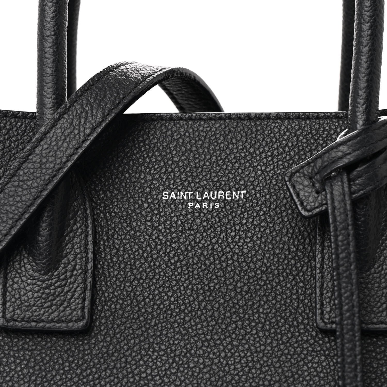 Saint Laurent Grained Calfskin Baby Sac De Jour Black 9 of 11