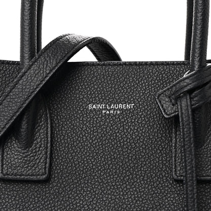 Saint Laurent Grained Calfskin Baby Sac De Jour Black 9 of 11