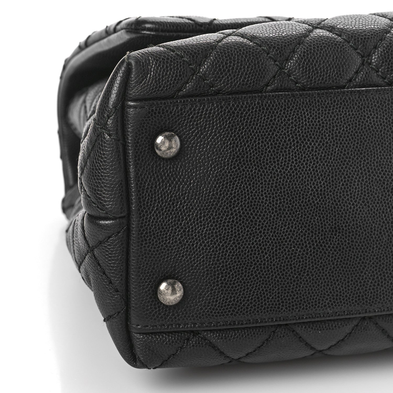 Chanel Caviar Quilted Small Coco Handle Flap Black 8 of 9