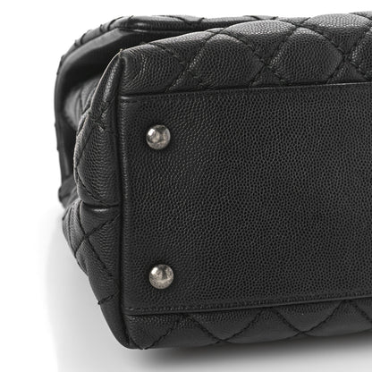 Chanel Caviar Quilted Small Coco Handle Flap Black 8 of 9