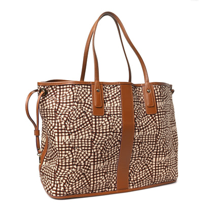 MCM Visetos Large Liz Reversible Shopper Tote Cognac 5 of 15