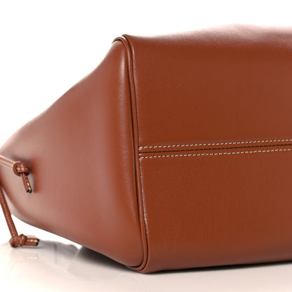 Celine Smooth Calfskin Cuir Triomphe Cabas Drawstring Tan 7 of 8
