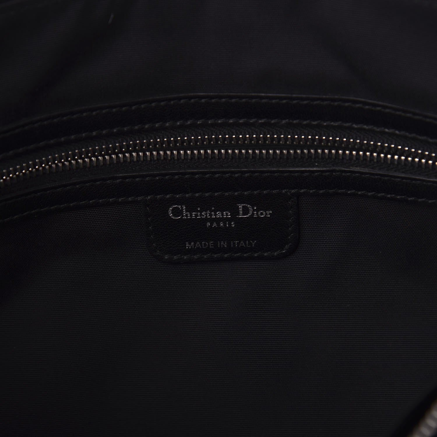 Christian Dior Lambskin Cannage Medium Granville Tote Black 9 of 14