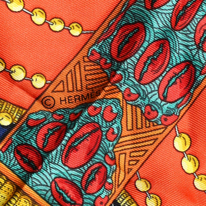 Hermes Silk Chemins De Corail Scarf 90 4 of 5