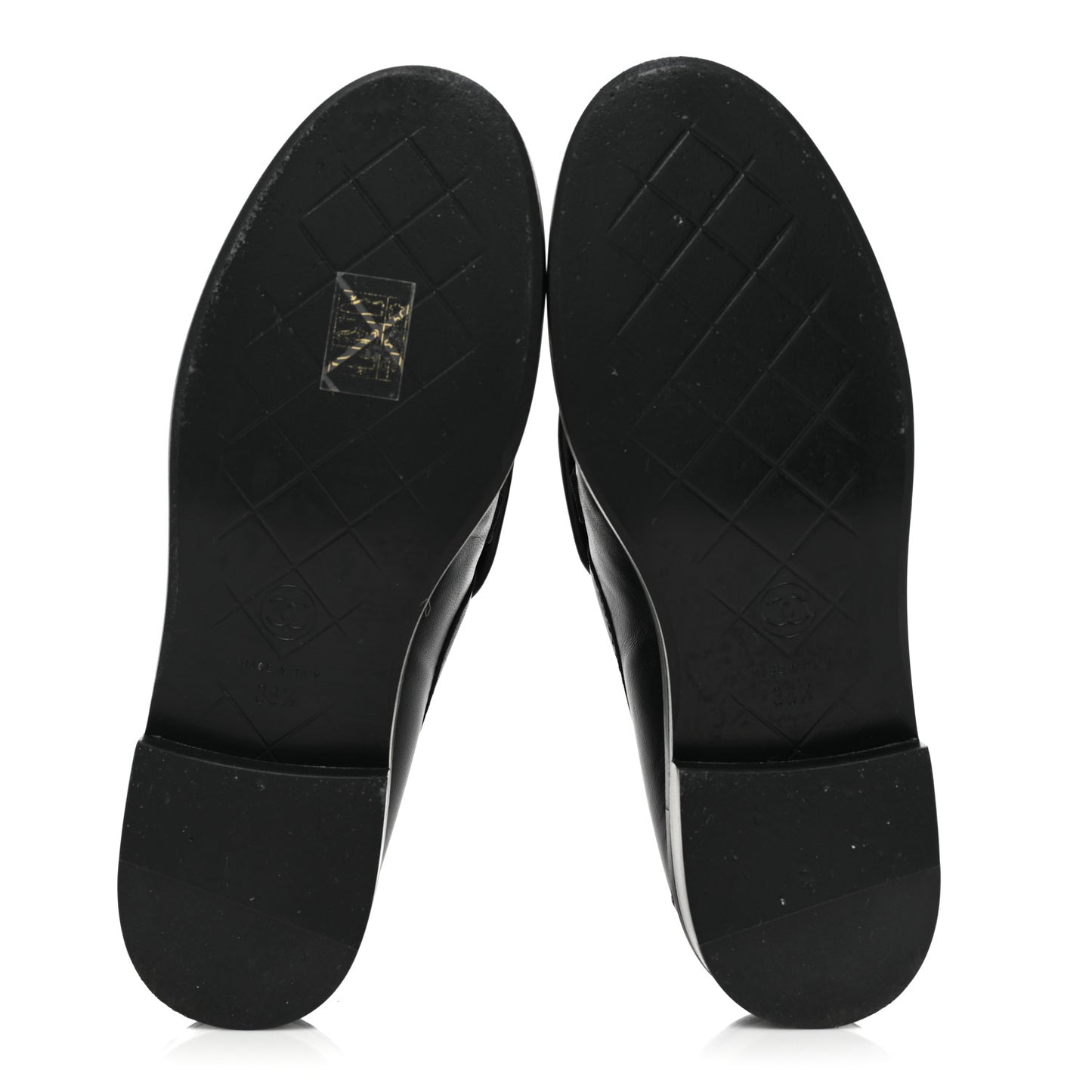 Lambskin Quilted CC Turnlock Loafers 36.5 Black