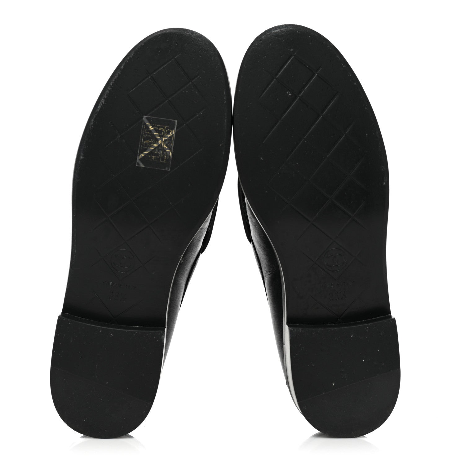 Chanel Lambskin Quilted CC Turnlock Loafers 36.5 Black 5 of 9