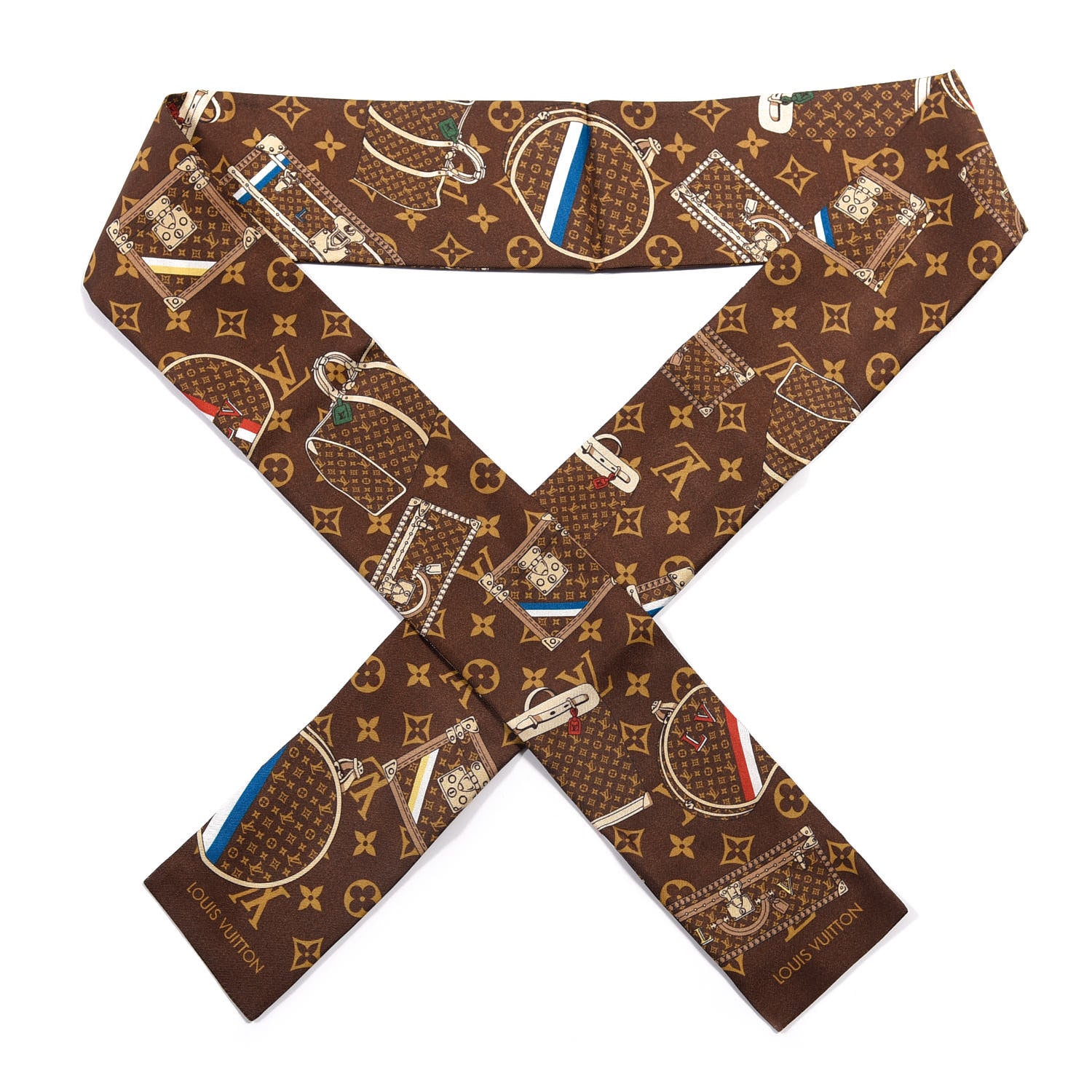 Louis Vuitton Silk Monogram Trunks Bandeau 1 of 4