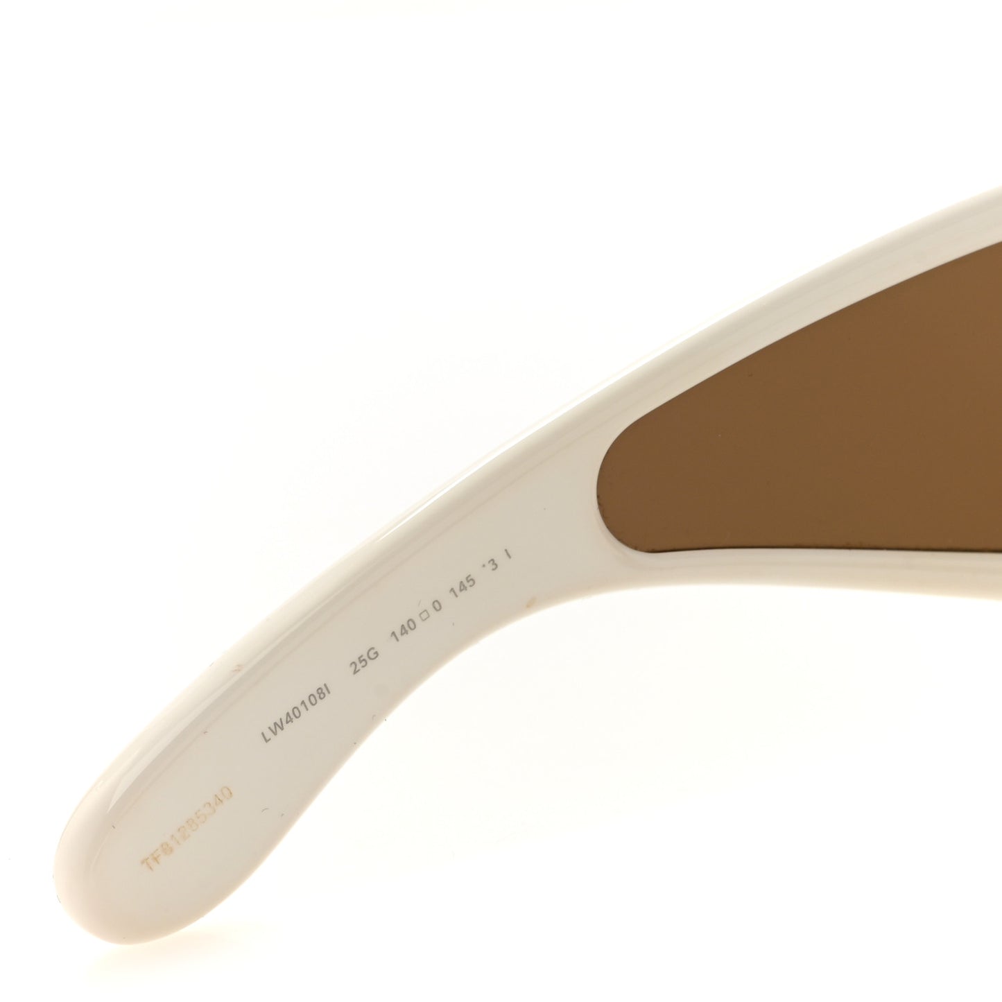 Acetate Anagram Wave Mask Sunglasses LW40108I Ivory