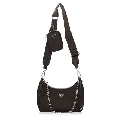 Prada Tessuto Nylon Re-Edition 2005 Shoulder Bag Caffe 1 of 9
