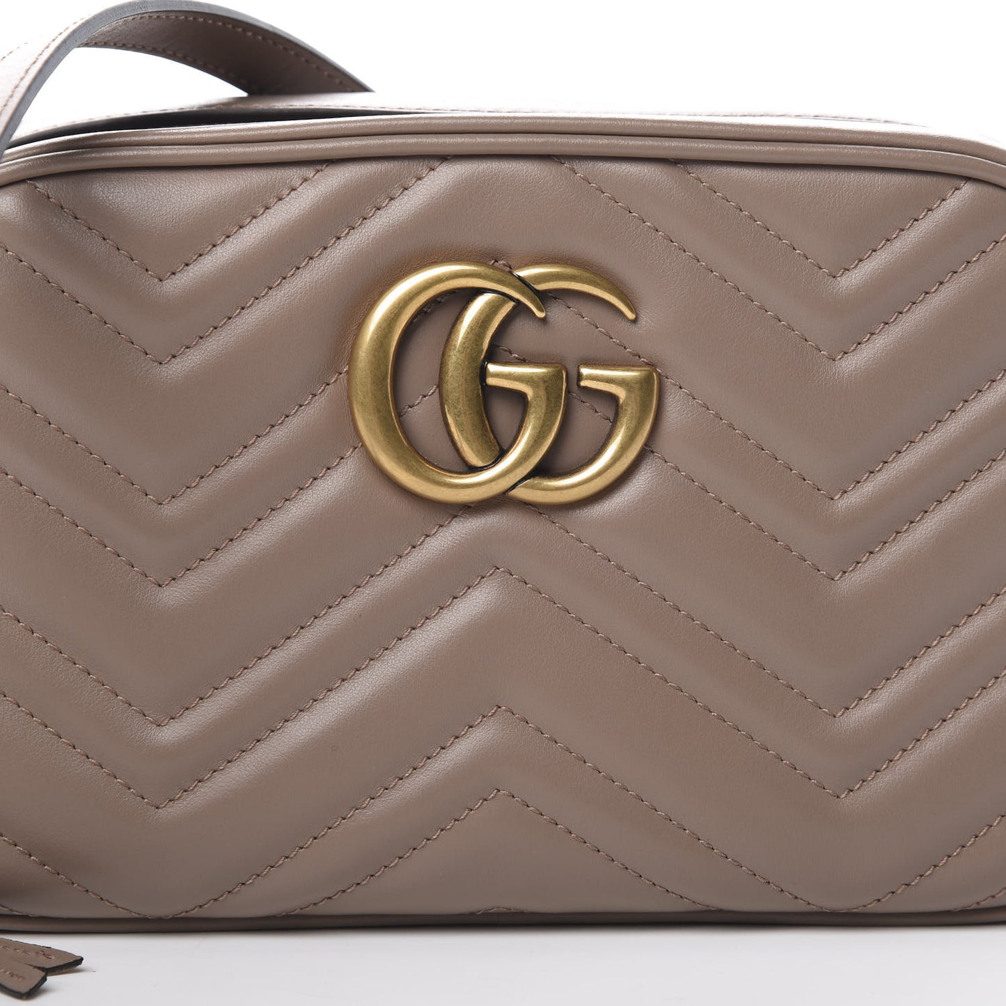 Calfskin Matelasse Small GG Marmont Chain Shoulder Bag Porcelain Rose