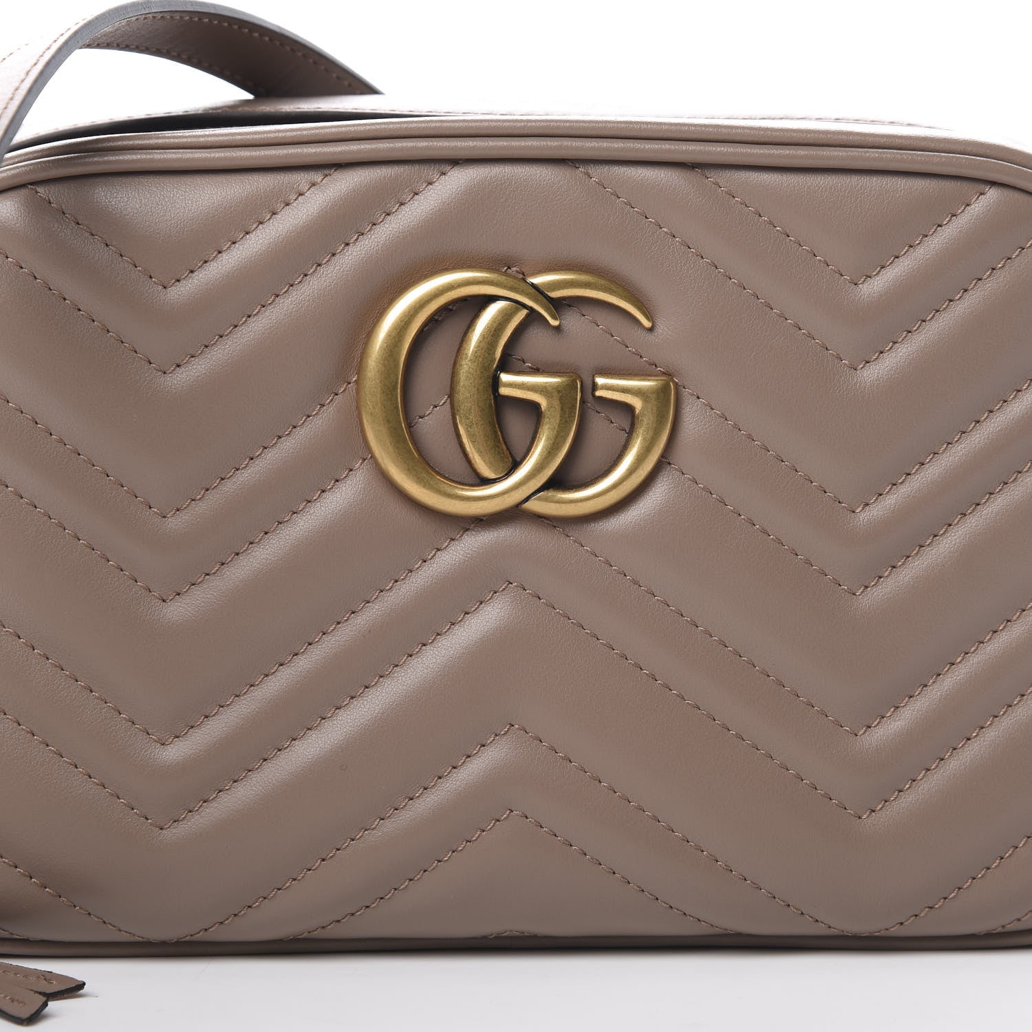 Gucci Calfskin Matelasse Small GG Marmont Chain Shoulder Bag Porcelain Rose 8 of 11