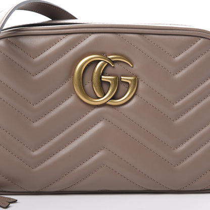 Gucci Calfskin Matelasse Small GG Marmont Chain Shoulder Bag Porcelain Rose 8 of 11