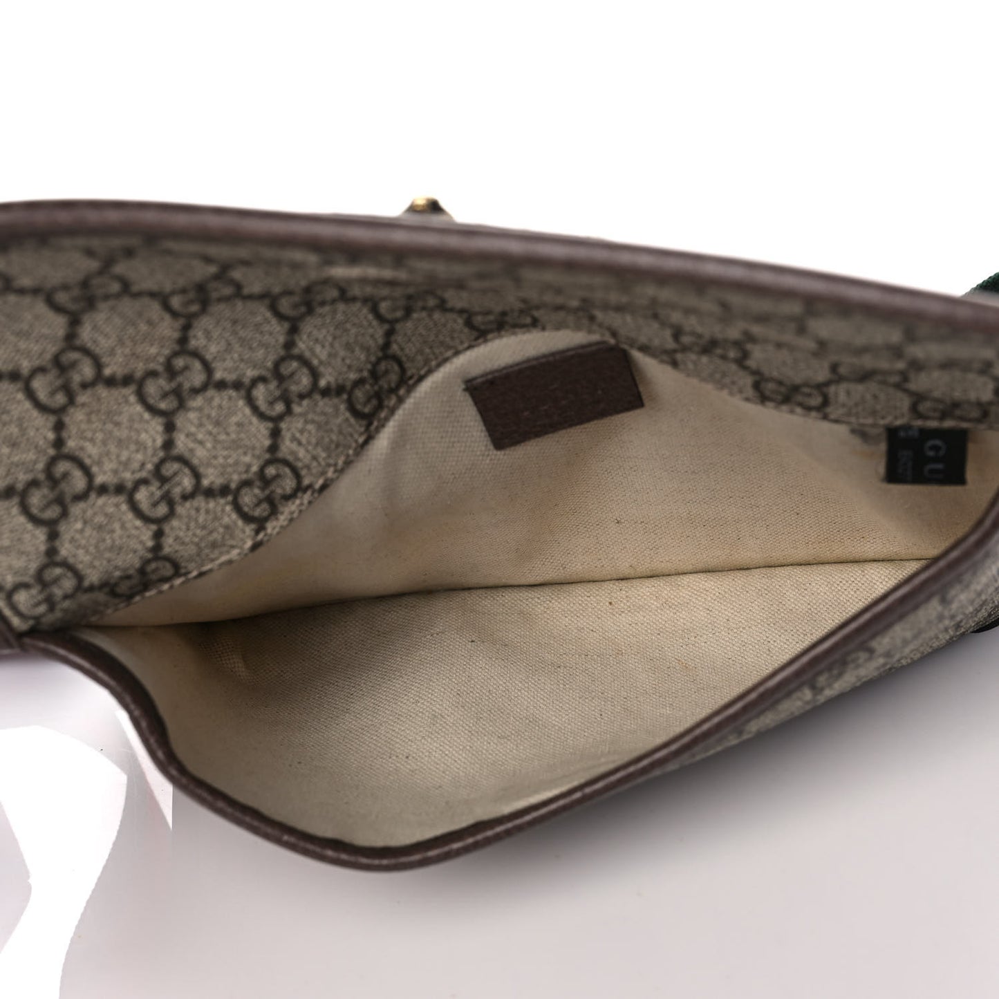 GG Supreme Monogram Neo Vintage Web Belt Bag Brown