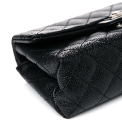 Chanel Grained Calfskin Quilted 2.55 Reissue Flap Belt Bag Clutch Black 10 of 17