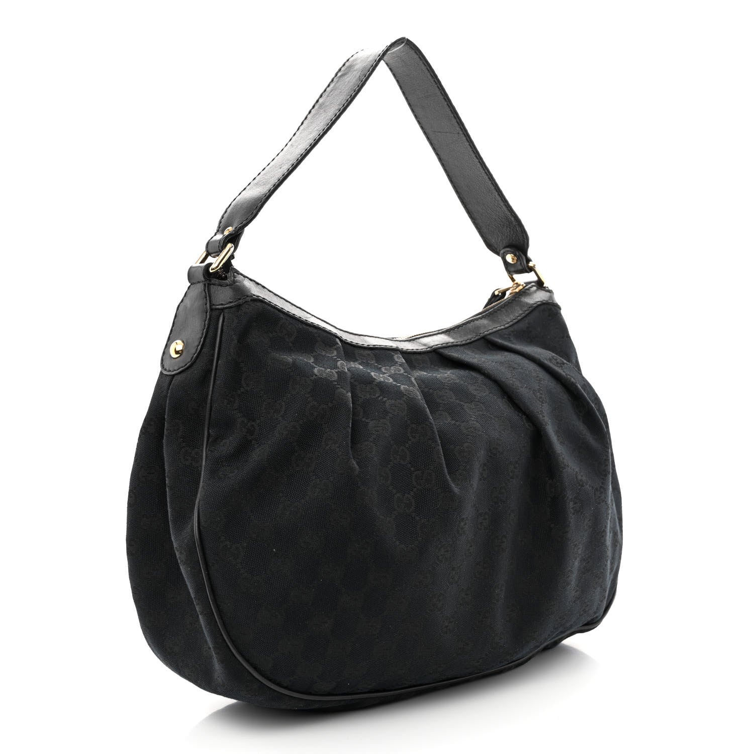 Gucci Monogram Medium Sukey Hobo Black 3 of 16