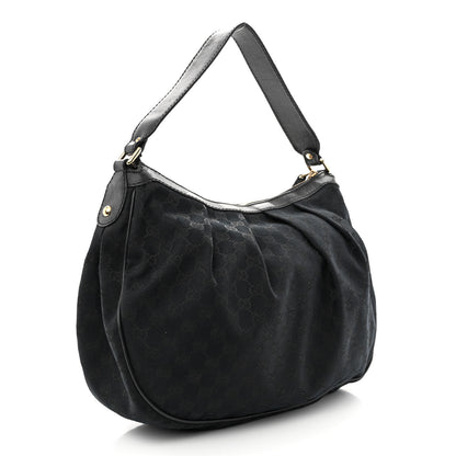Gucci Monogram Medium Sukey Hobo Black 3 of 16