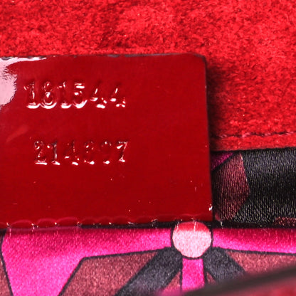 Gucci Patent Romy Clutch Red 10 of 11