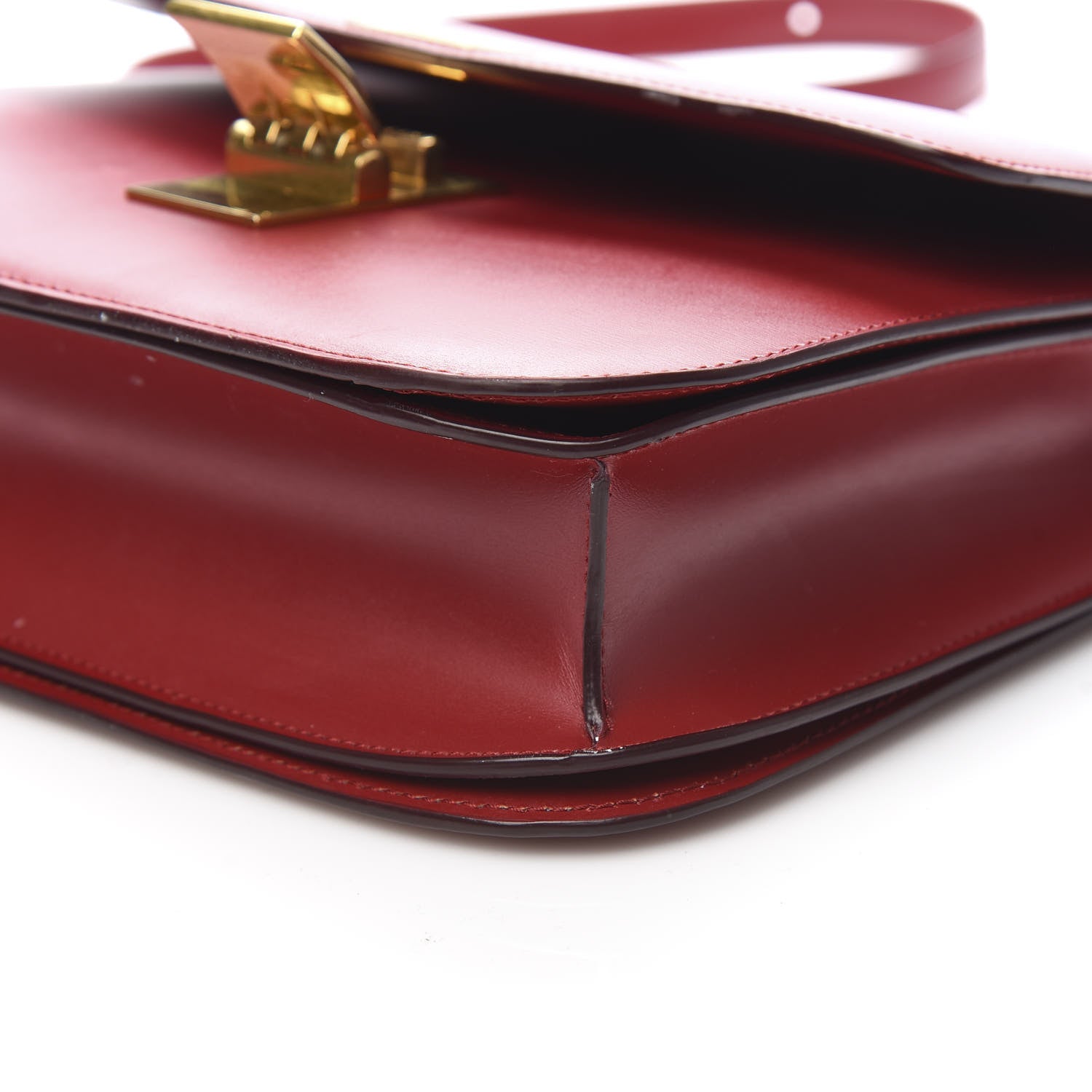 Celine Box Calfskin Medium Classic Box Flap Bag Red 11 of 13