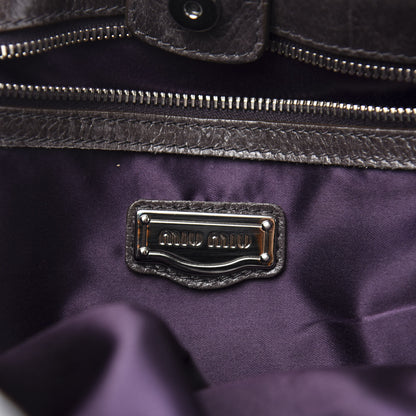 Miu Miu Vitello Shine Top Handle Satchel 6 of 12