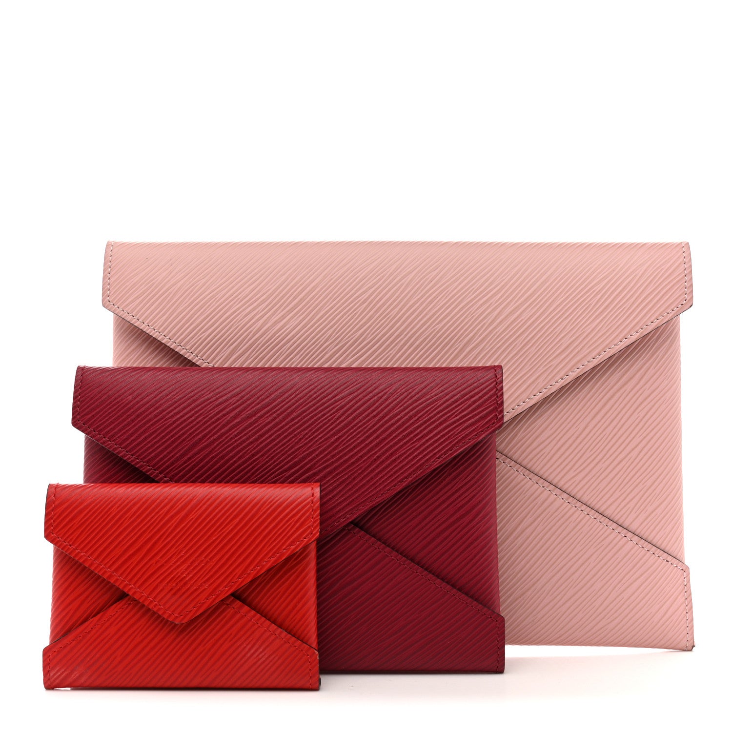 Louis Vuitton Epi Kirigami Pochette Set Rose Ballerine Fuchsia Coquelicot 3 of 14