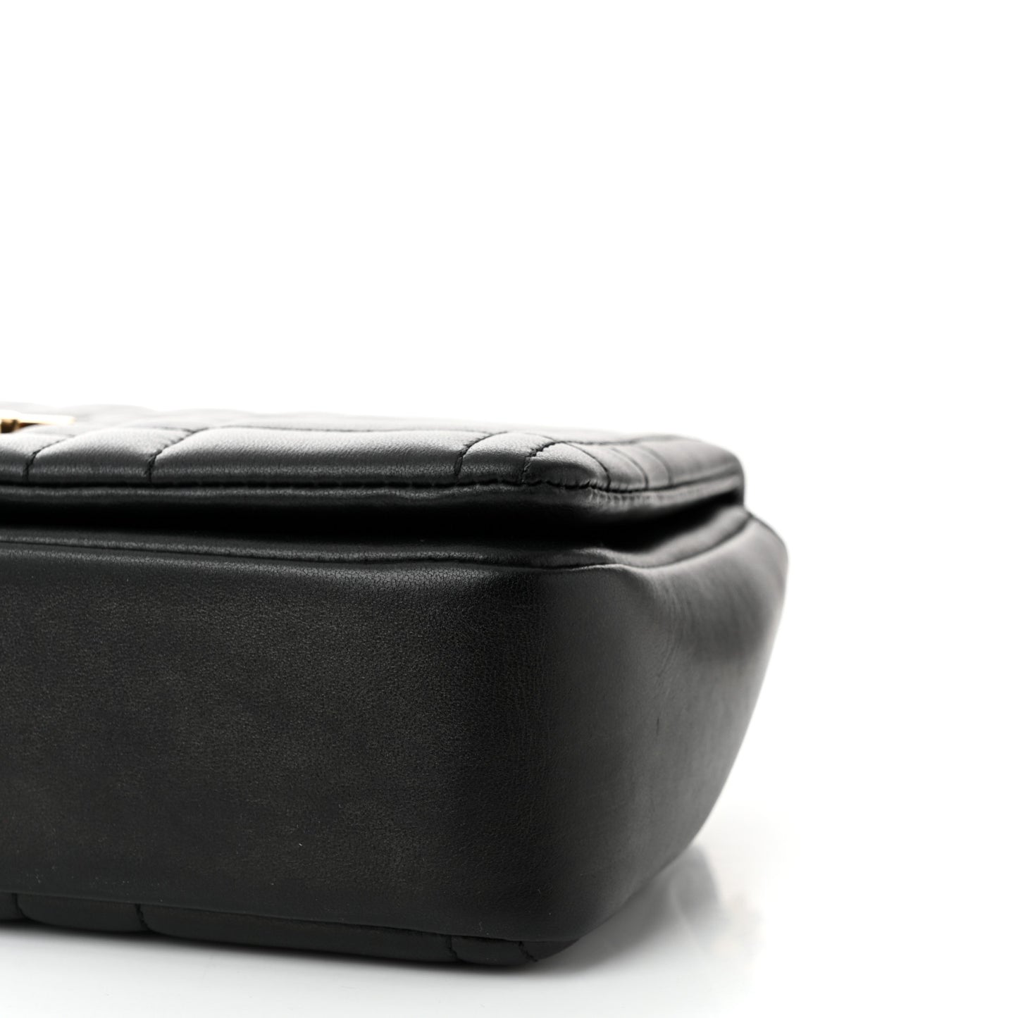 Lambskin Quilted Small Lola Bag Black