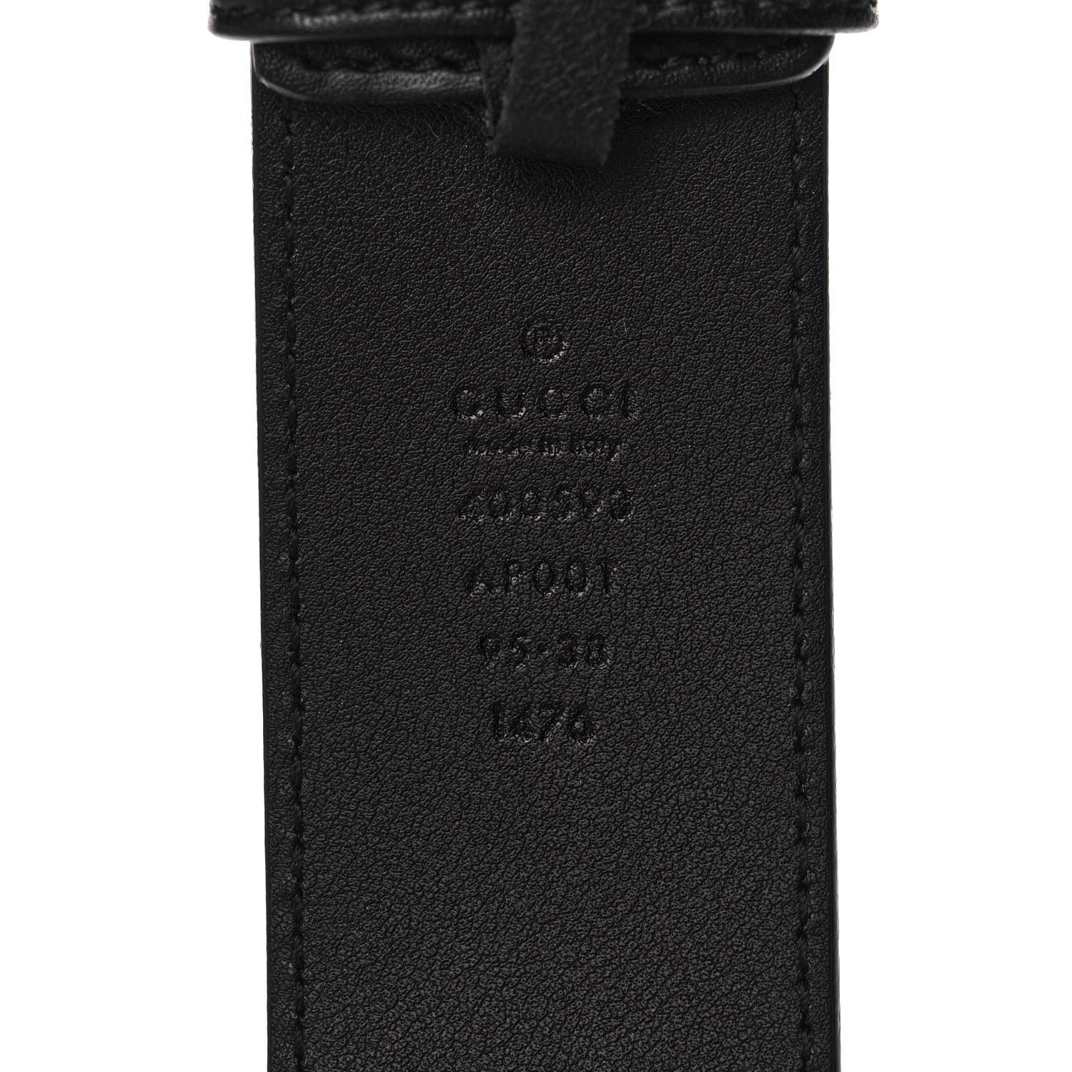 Gucci Calfskin Double G 40mm Belt 95 38 Black 3 of 6