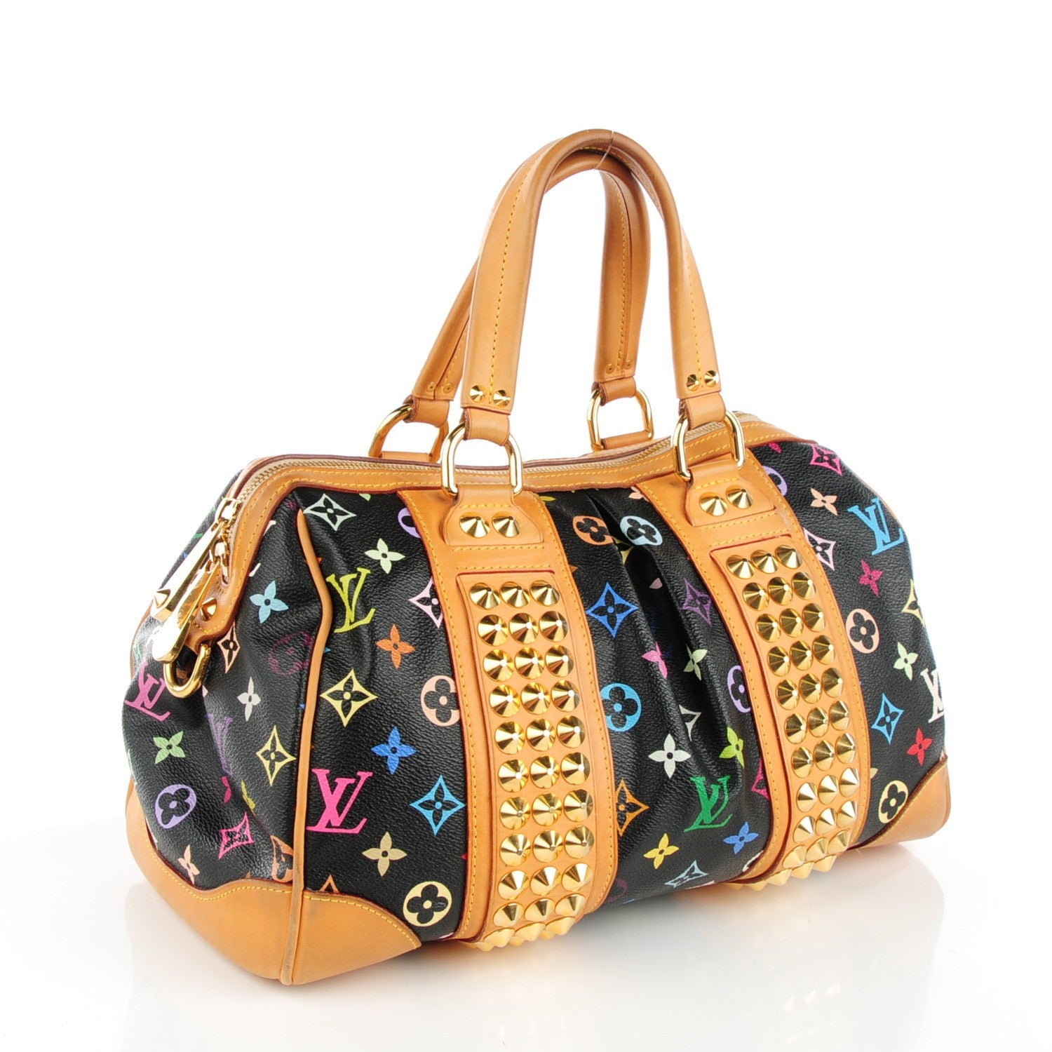 Louis Vuitton Monogram Multicolor Courtney MM Black 3 of 11