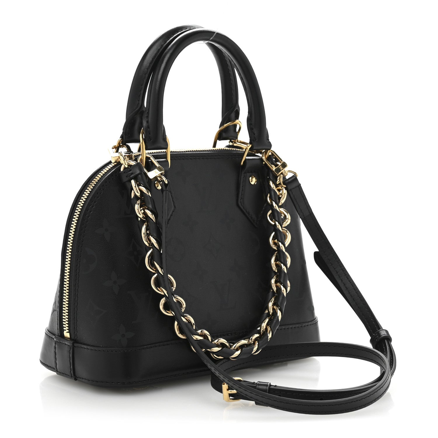 Louis Vuitton Monogram Ink Alma BB Black 2 of 9