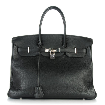 Hermes Taurillon Clemence Birkin 35 Black 1 of 28