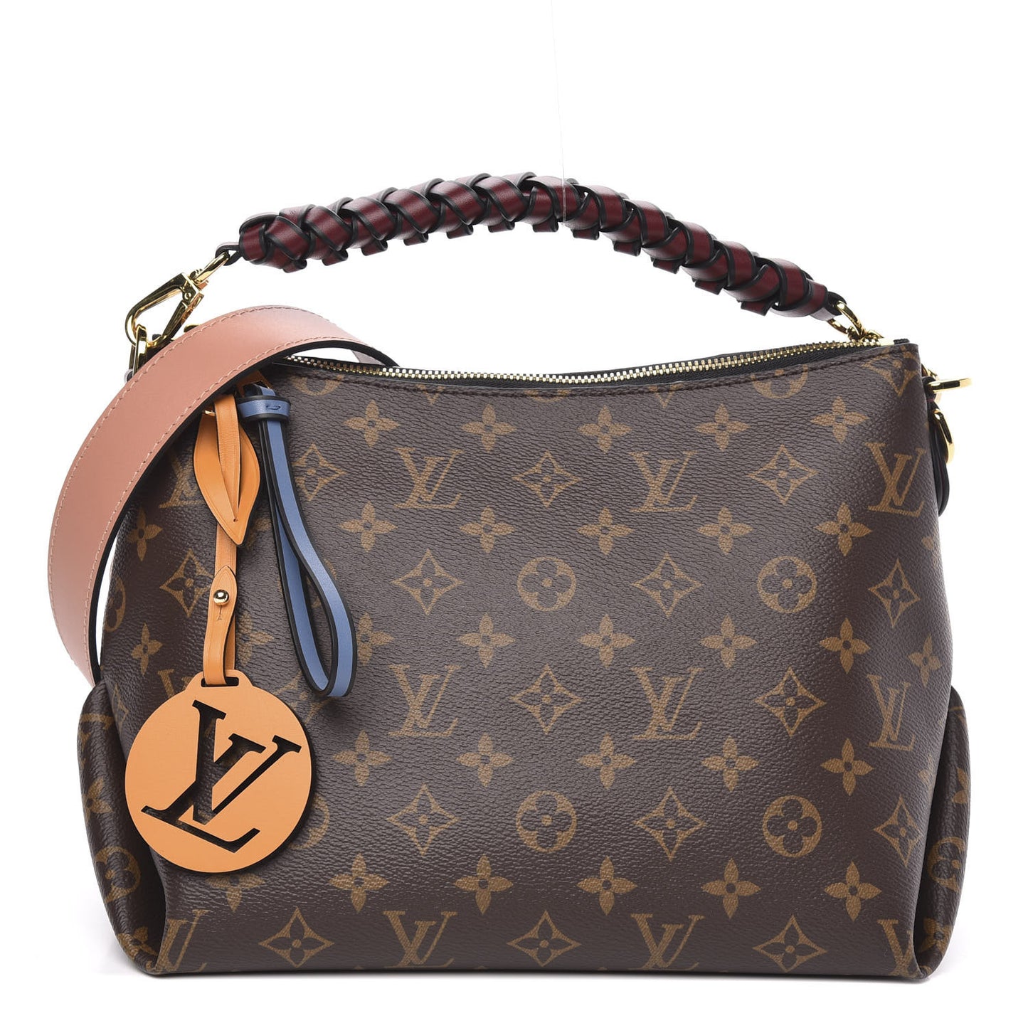 Monogram Beaubourg Hobo Mini Bordeaux Red Peach Safran Blue Jean Blue