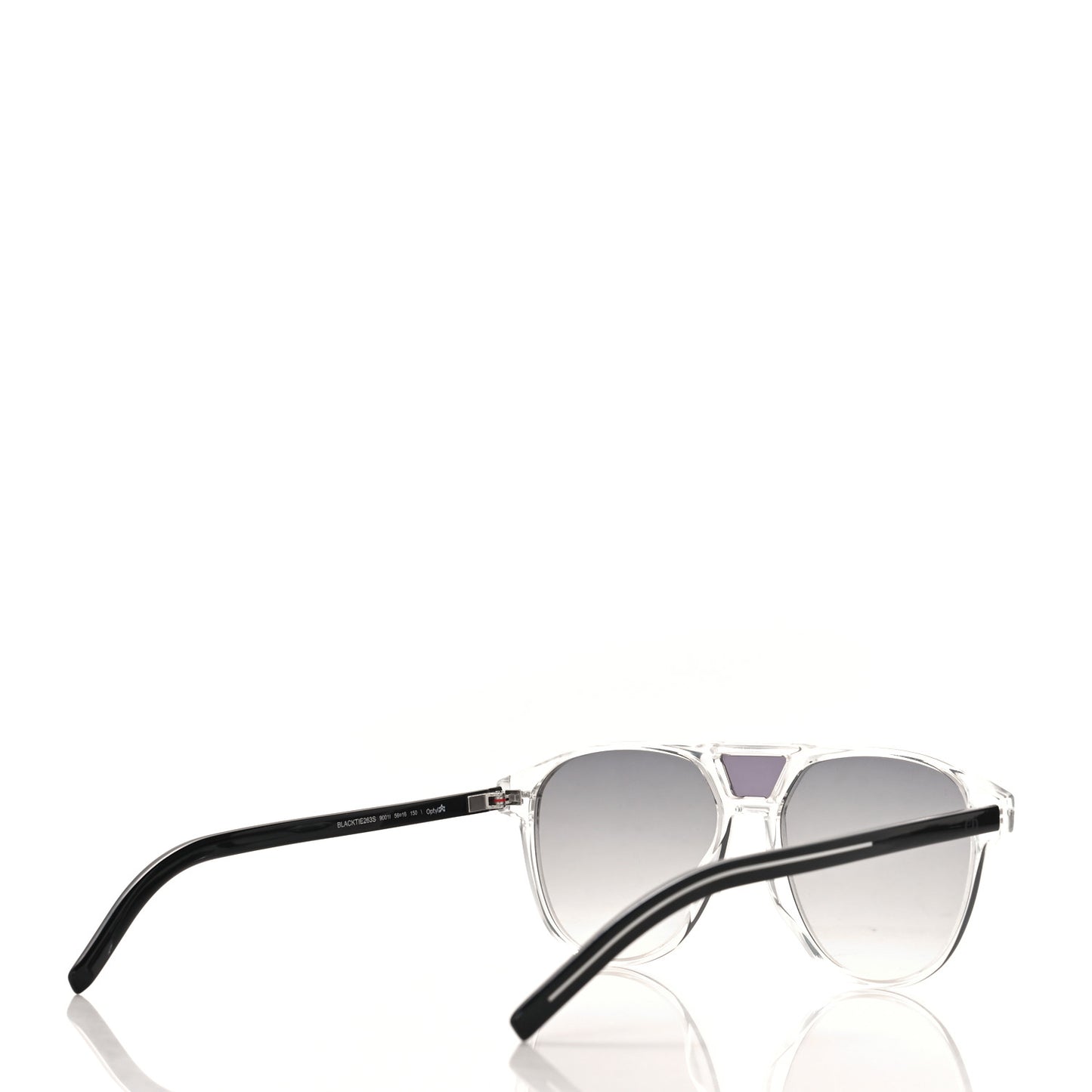 Acetate Black Tie 263S Sunglasses Grey Black