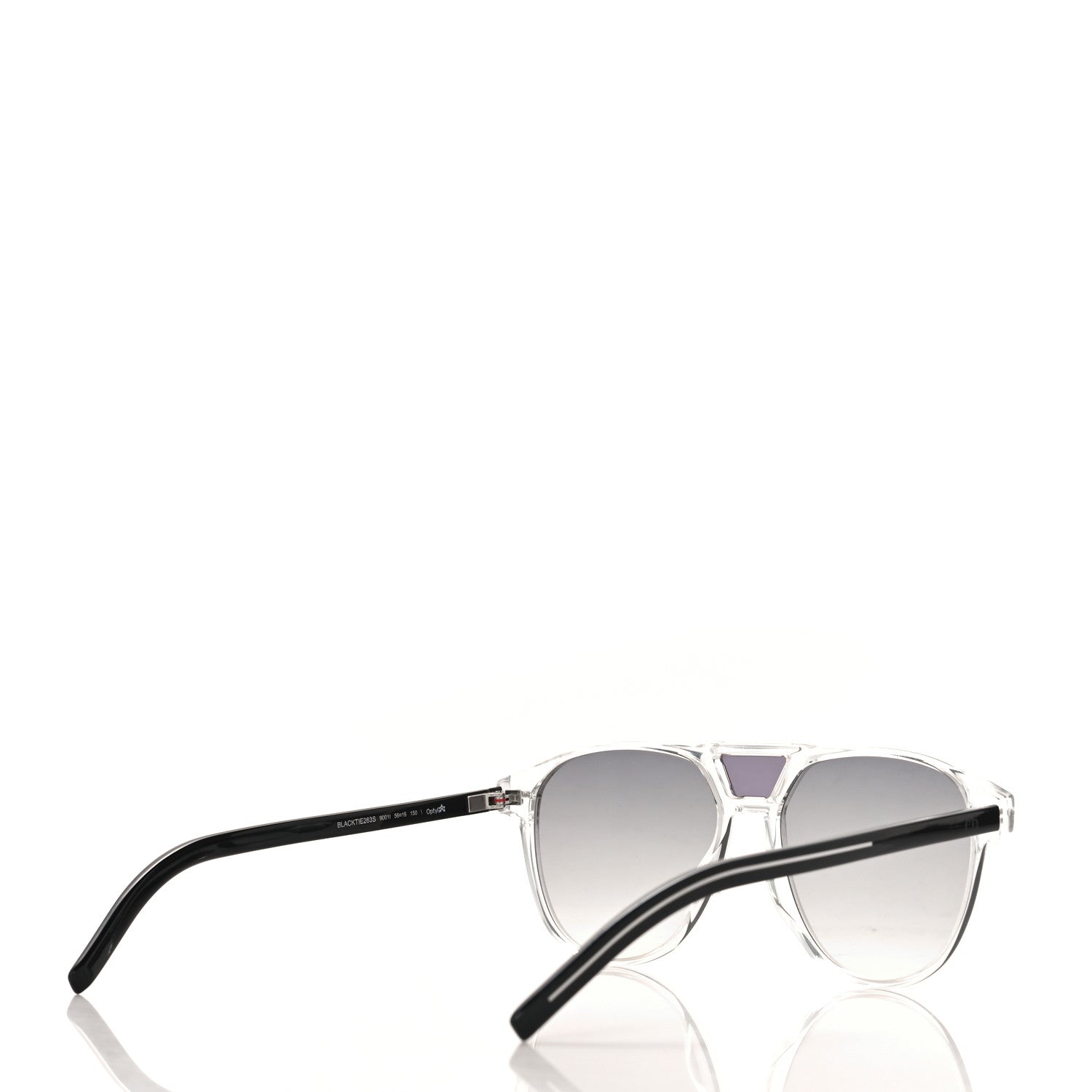 Christian Dior Acetate Black Tie 263S Sunglasses Grey Black 4 of 7