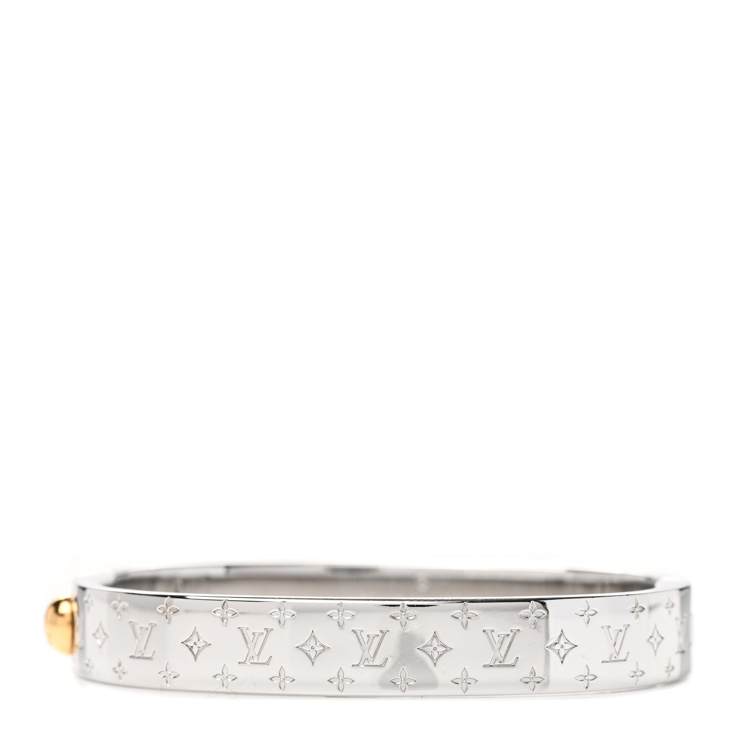 Louis Vuitton Palladium Monogram Nanogram Cuff S 1 of 6