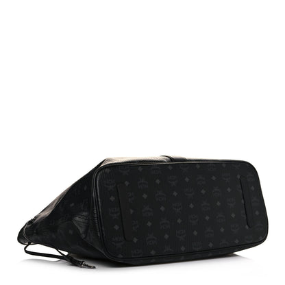 MCM Visetos Large Liz Reversible Shopper Tote Black 5 of 19