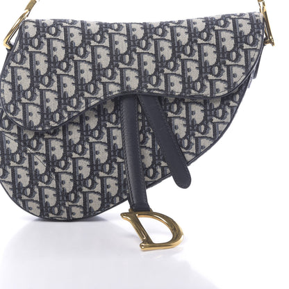 Christian Dior Oblique Saddle Bag Blue 10 of 10