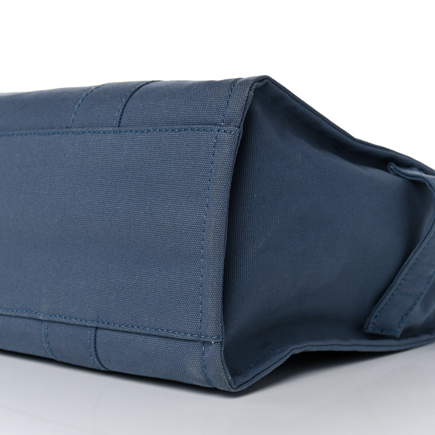 Cotton Canvas The Traveler Tote Bag Blue