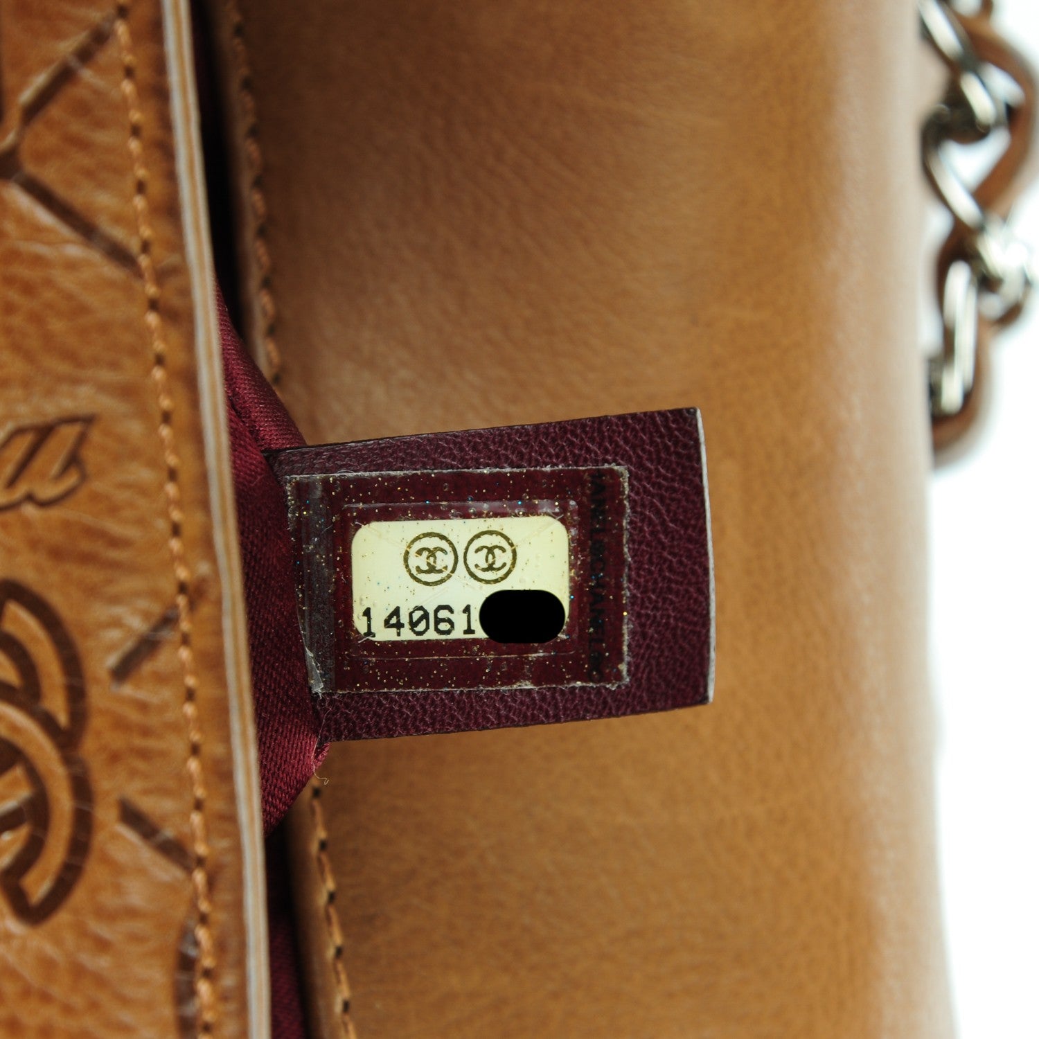 Chanel Calfskin Embossed Lucky Symbols Large Flap Brown 7 of 7