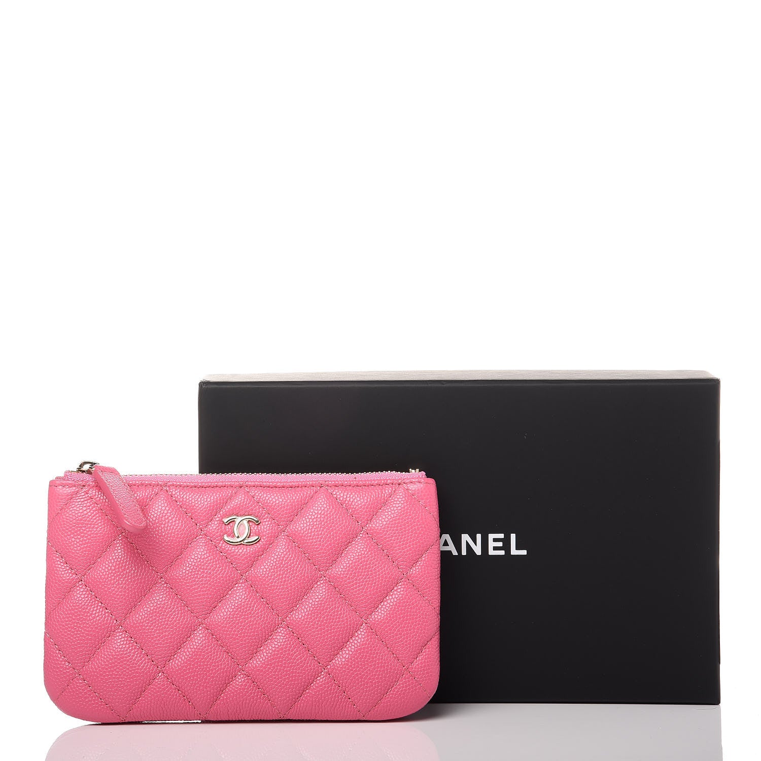 Chanel Caviar Quilted Small Cosmetic Case Pink 10 of 10