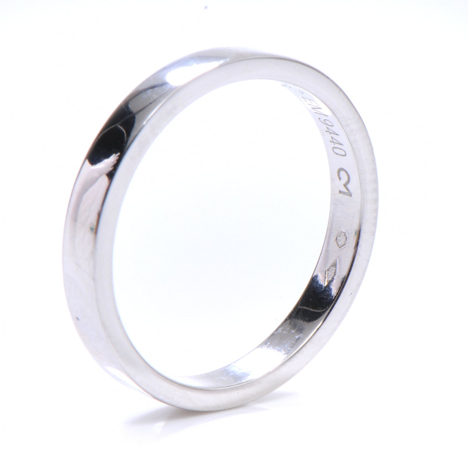 Cartier Platinum Engagement Ring 56 7.75 4 of 4