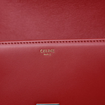 Celine Shiny Calfskin Teen Triomphe Red 6 of 11