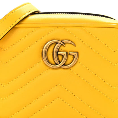 Gucci Calfskin Matelasse Mini GG Marmont Chain Shoulder Bag Stone Topaz 8 of 10