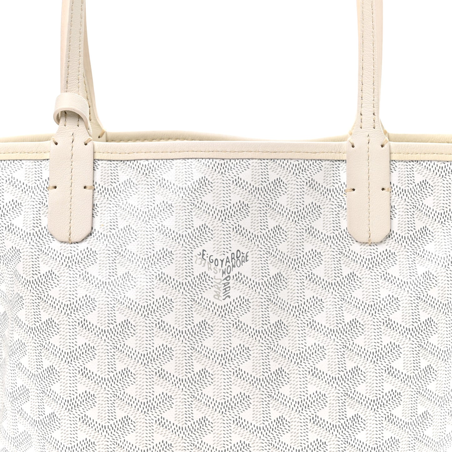 Goyardine Reversible Mini Anjou White