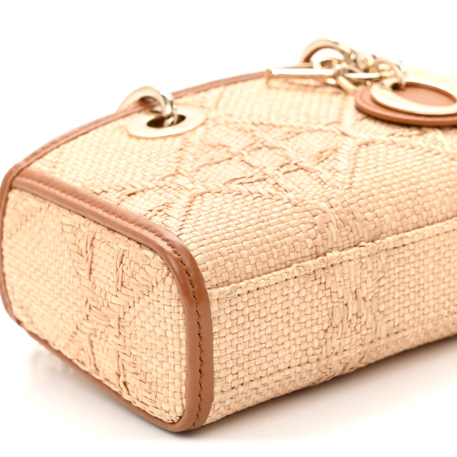 Christian Dior Raffia Micro Cannage Lady D-Joy Natural 9 of 10