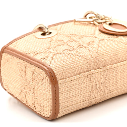 Christian Dior Raffia Micro Cannage Lady D-Joy Natural 9 of 10