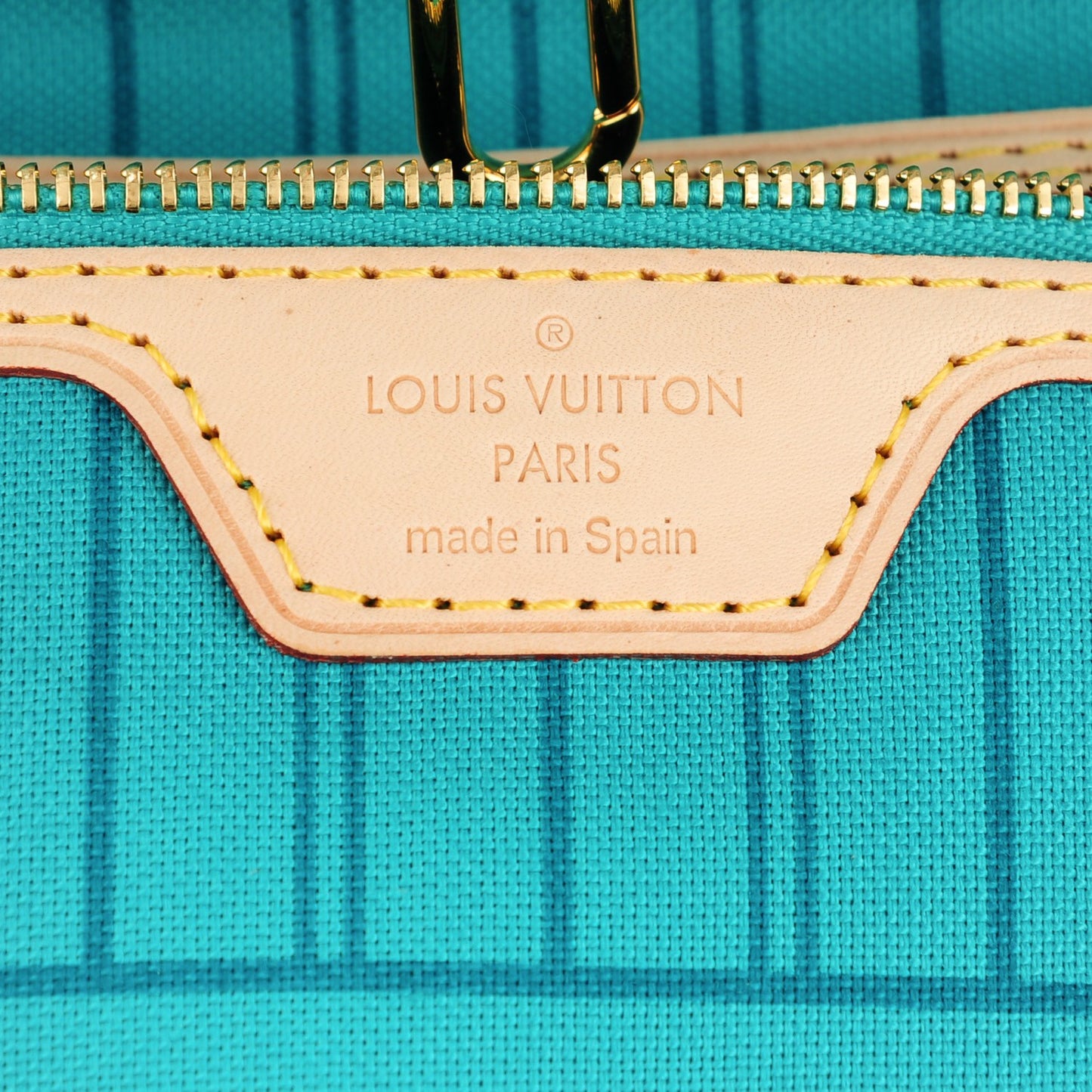 Monogram V Neverfull MM Turquoise